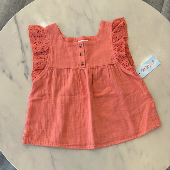 Cat & Jack Other - Cat & Jack, Girls, Ruffled, Top.